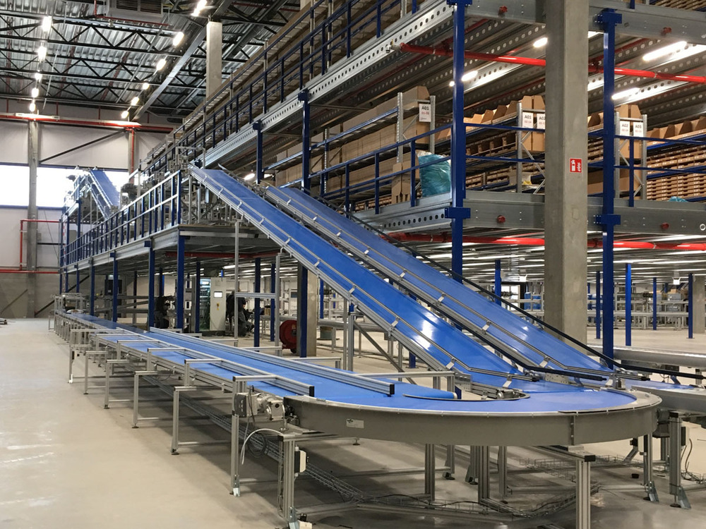 INCLINED BELT CONVEYOR