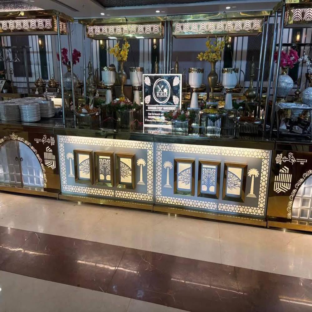 Stainless steel catering counter