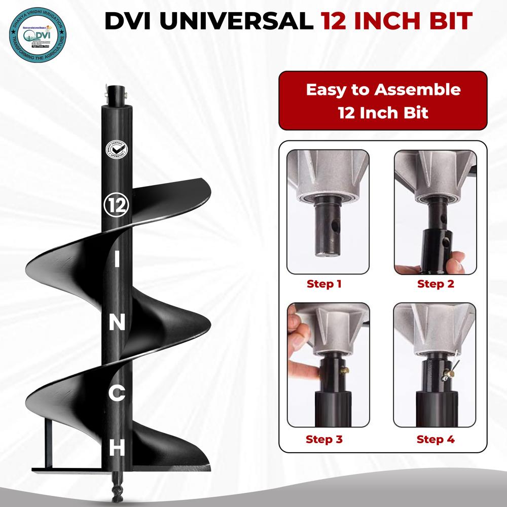 12 inch Single Spiral Bit