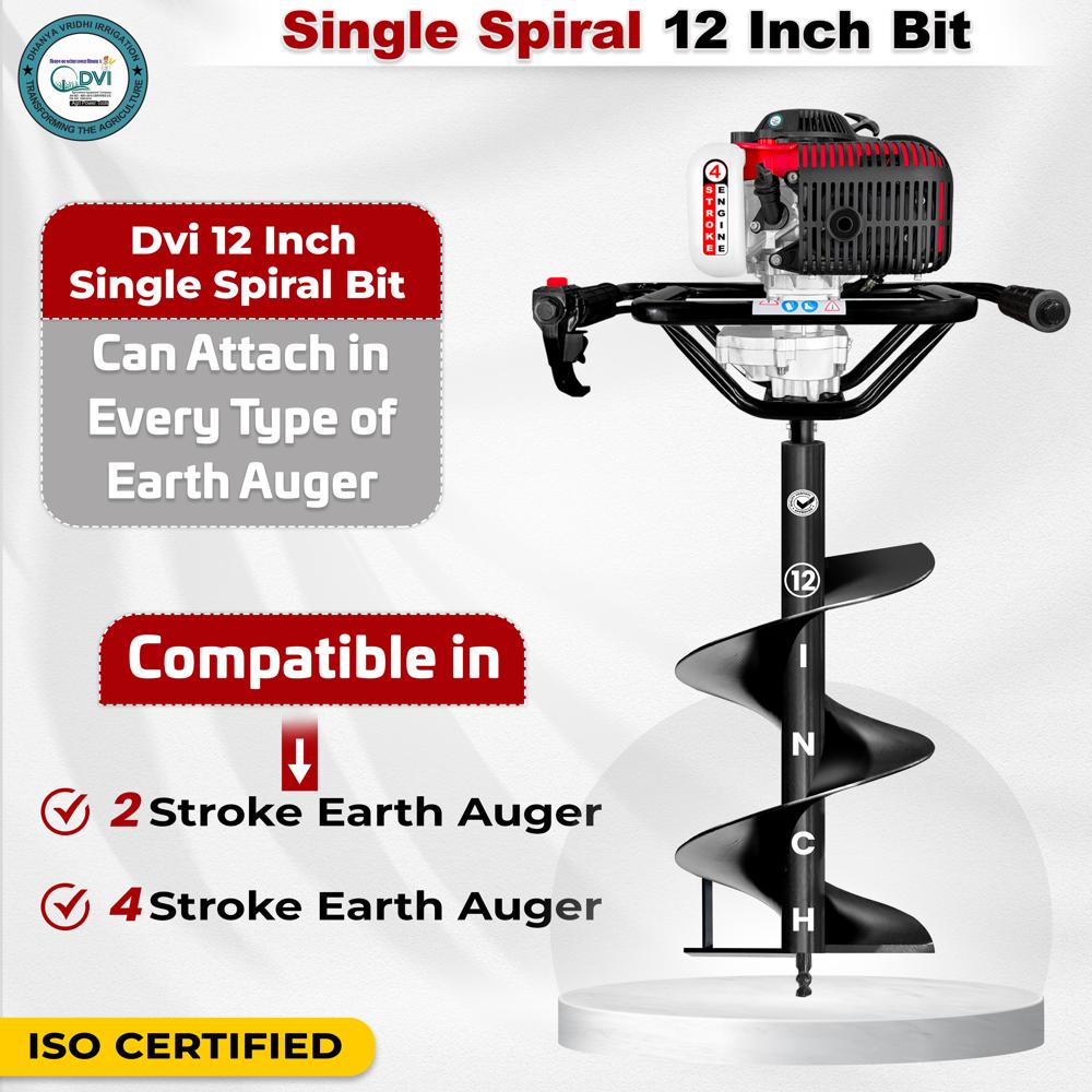 12 inch Single Spiral Bit