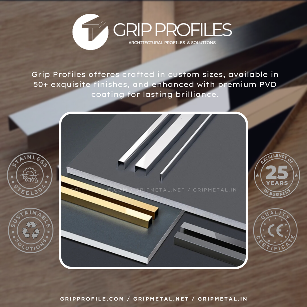 SS Decorative Profiles Shaped L T U C
