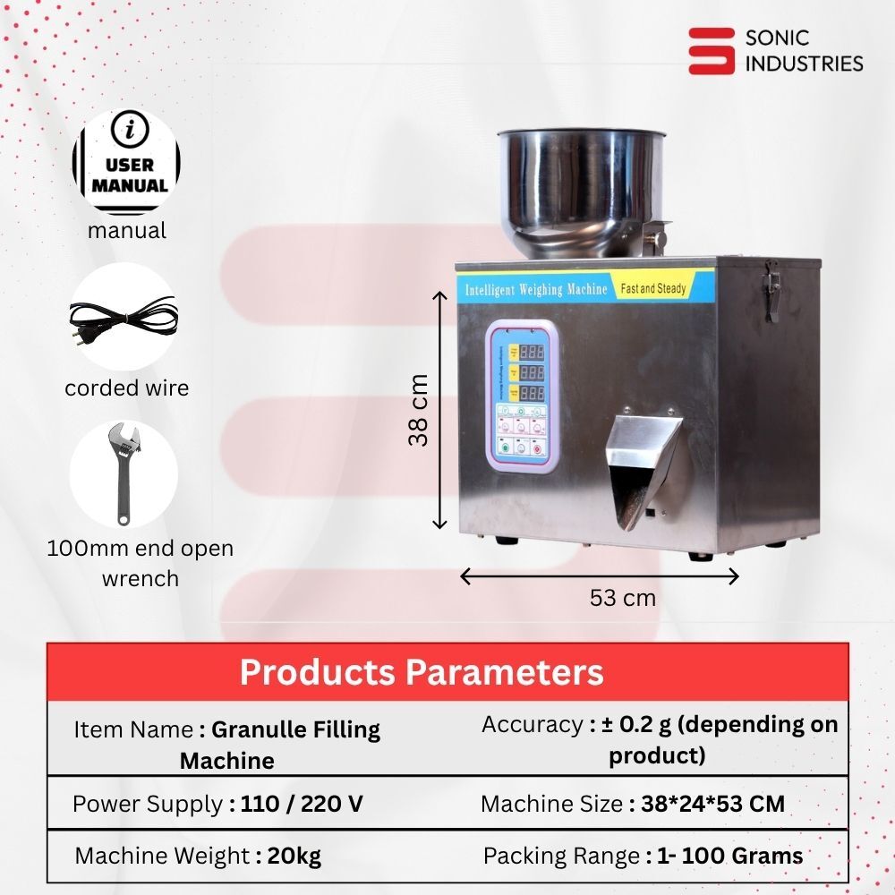 20 to 200 grams granule filling machine