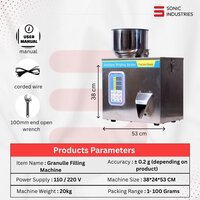 20 to 200 grams granule filling machine