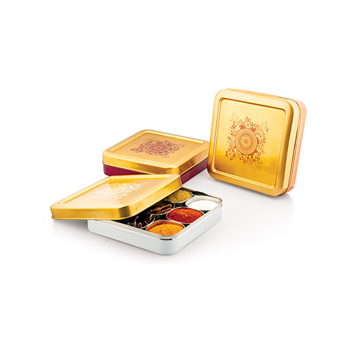 COLOUR ACURA 9 IN 1 DRYFRUITS  MASALA BOX(SQUARE VATI)