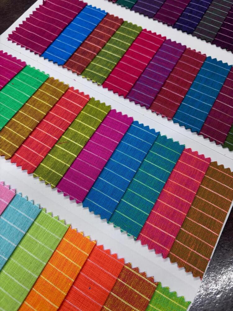 linen cotton stripes fabric