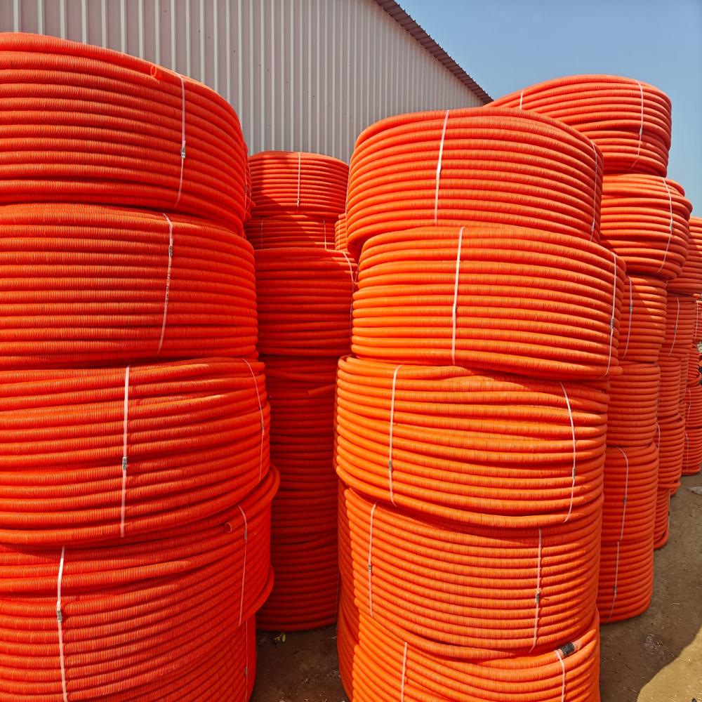 Hdpe Double Wall Corrugated Duct Dwc Pipe Sn4, Sn8 - Application: Outdoor