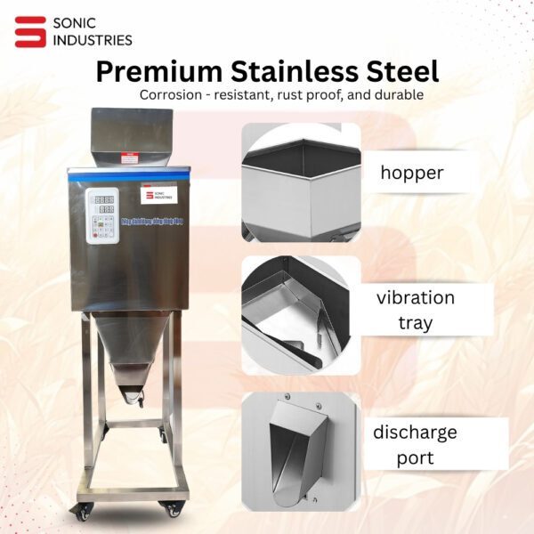 10 to 1000 grams granule filling machine