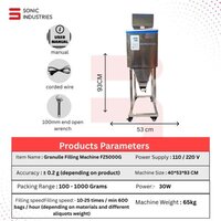 10 to 1000 grams granule filling machine