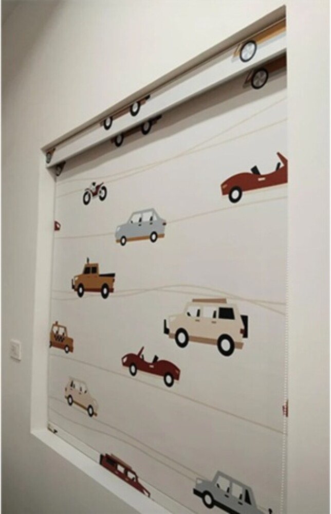Customized Window Roller Blind - Color: Off White(base)