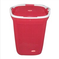 Red Plastic Dustbin