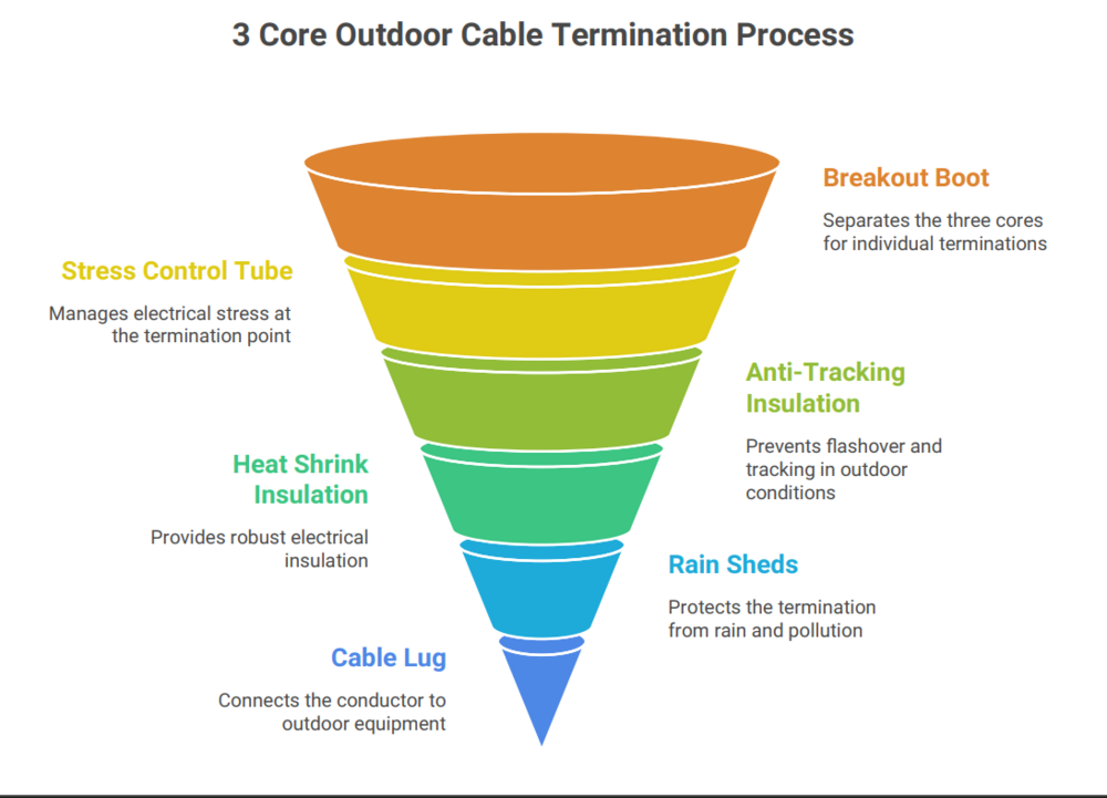 3 Core Outdoor Termination Kit