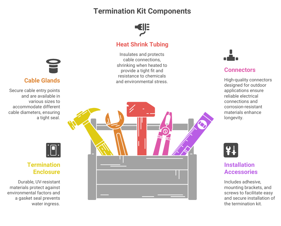 Red Outdoor Termination Kit - Application: Industrial