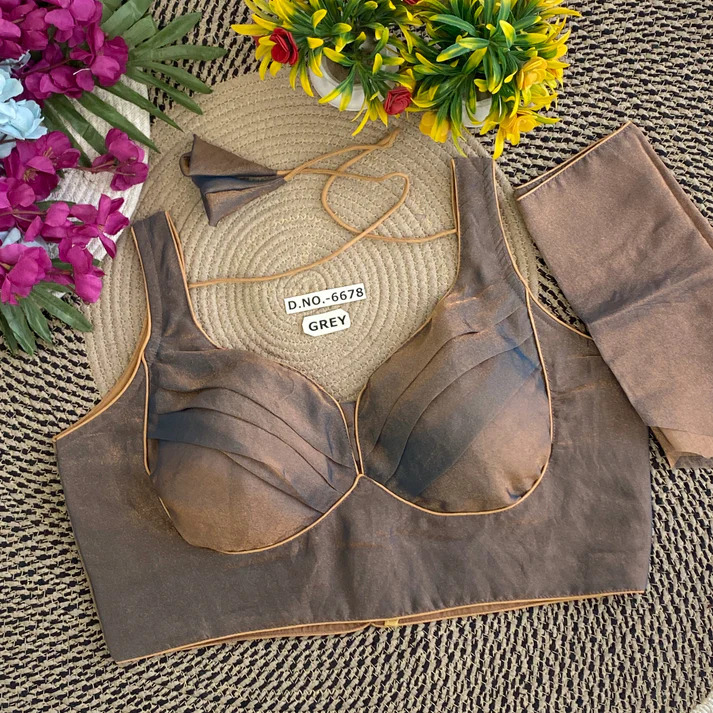 BL 6678 Two Tone Fendy Silk Sabyasachi Pattern Blouse