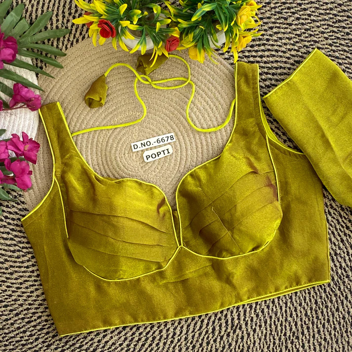 BL 6678 Two Tone Fendy Silk Sabyasachi Pattern Blouse