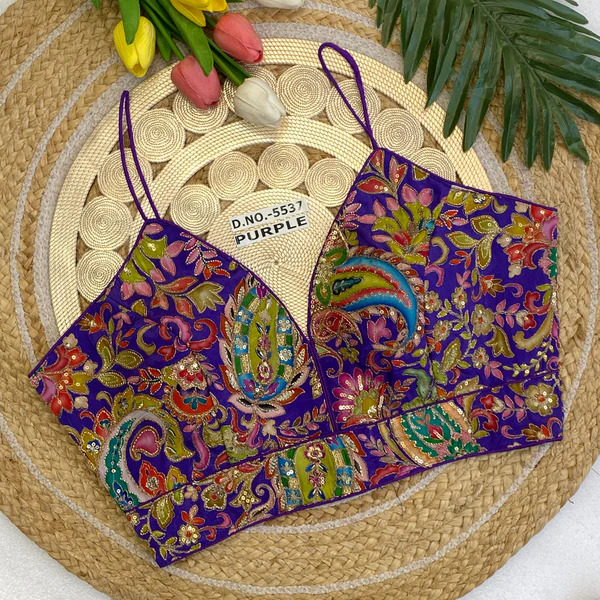 BL 5537 Spaghetti Deep V-Neck Blouse