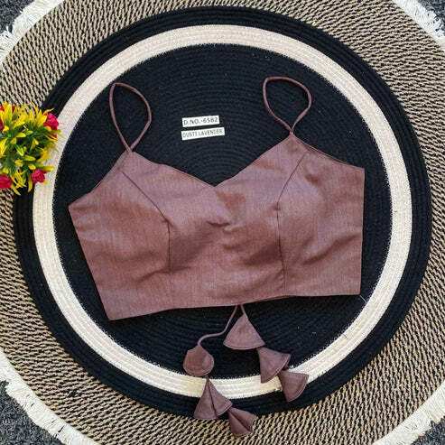 BL 6582 Slub Silk Blouse