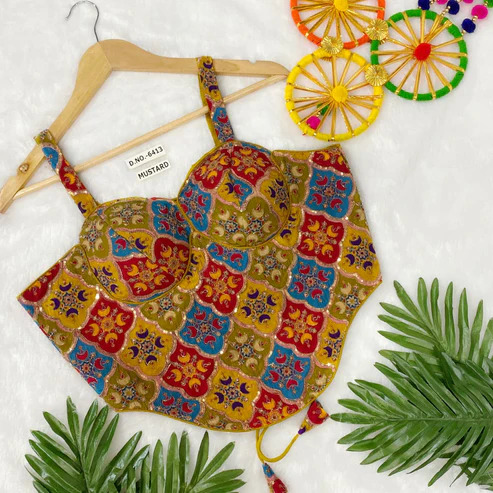 BL 6413 Fancy Crepe Viscose Blouse