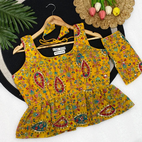 BL 6420 Crepe Viscose Peplum Blouse