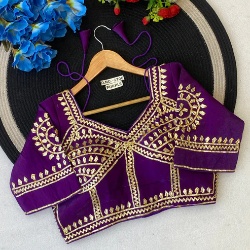 BL 6706 Gota Patti Shining Silk Blouse