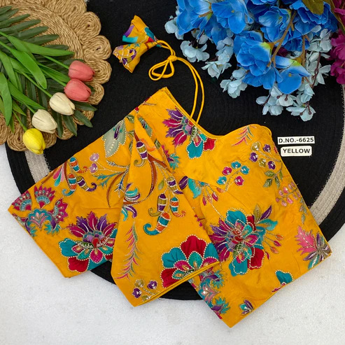 BL 6625 Plus Size Crepe Viscose Position Print Blouse