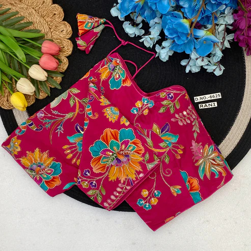 BL 6625 Plus Size Crepe Viscose Position Print Blouse