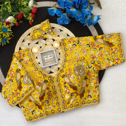 BL 6671 Hand work Bridal Blouse