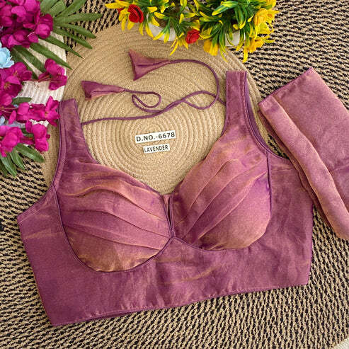 BL 6678 Two Tone Fendy Silk Sabyasachi Pattern Blouse