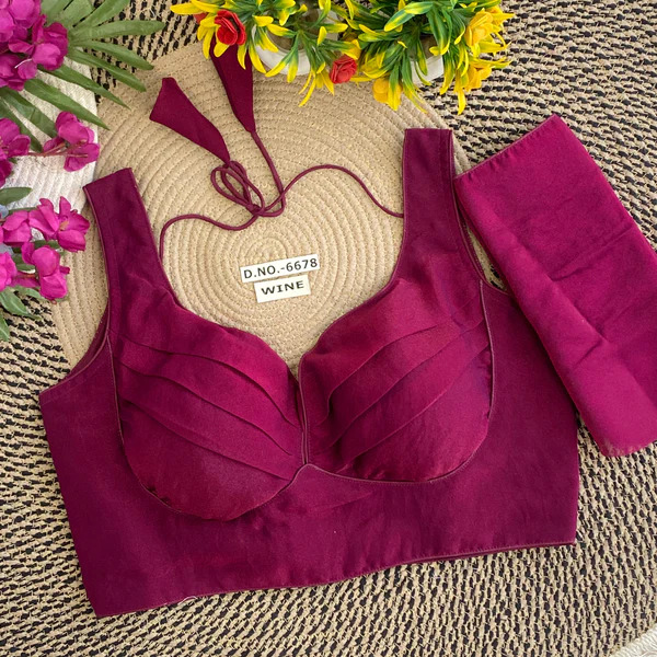 BL 6678 Two Tone Fendy Silk Sabyasachi Pattern Blouse