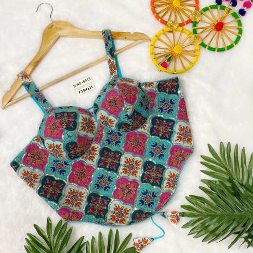 BL 6413 Fancy Crepe Viscose Blouse