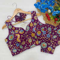 Bl 6639 Sleeveless With Attached Sleeves Designer Blouse