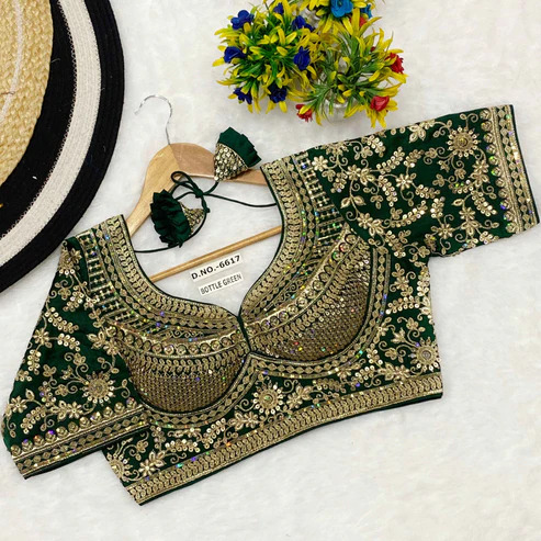 BL 6617 Premium Italian Silk Bridal Blouse