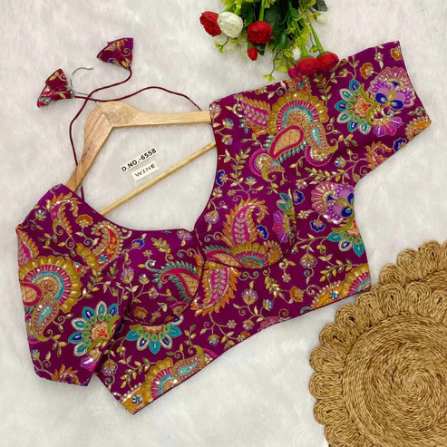 BL 6558 Pure Viscose Natural Crepe Blouse