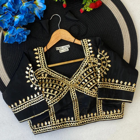 BL 6706 Gota Patti Shining Silk Blouse