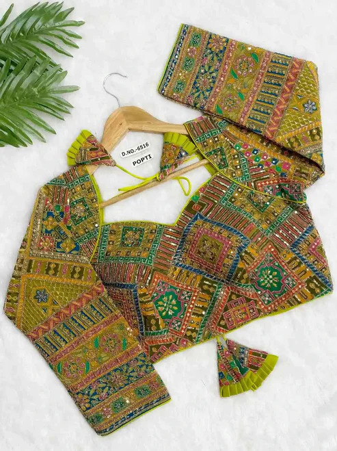 BL 6516 Designer Viscose Natural Crepe Blouse