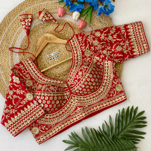 BL 6655 Special Heavy Handwork Bridal Blouse