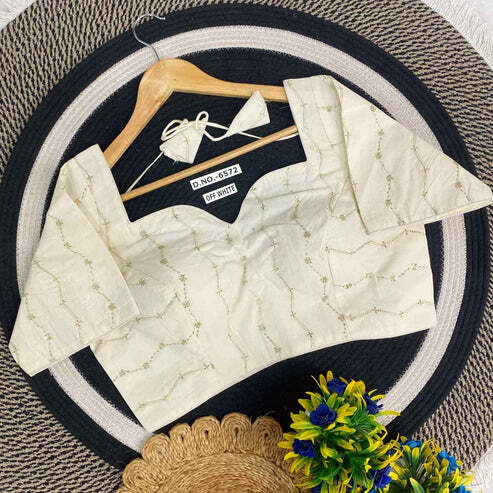 BL 6572 Khadi Embroidery Blouse