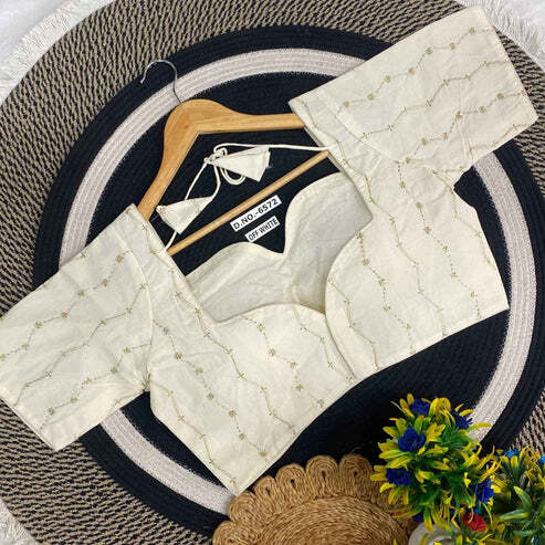 BL 6572 Khadi Embroidery Blouse