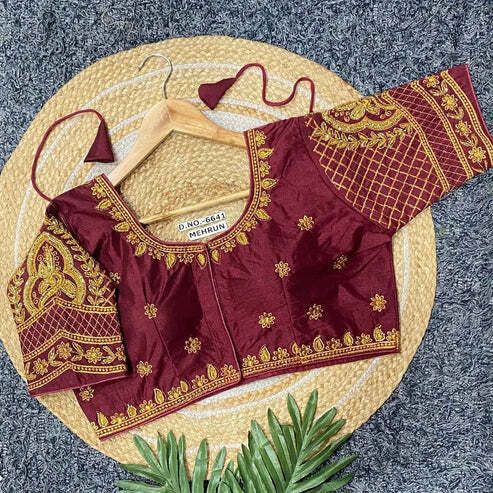 BL 6641 Vichitra Silk Blouse