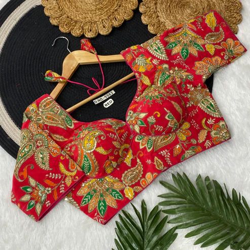 BL 5563 Fancy Crepe Viscose Position Print Blouse