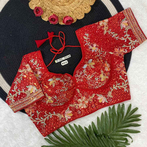 BL 6548 Georgette Embroidery Blouse