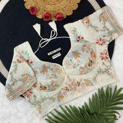 BL 6548 Georgette Embroidery Blouse