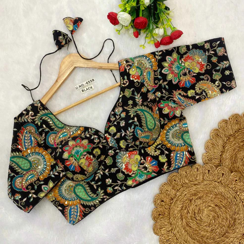 BL 6558 Pure Viscose Natural Crepe Blouse