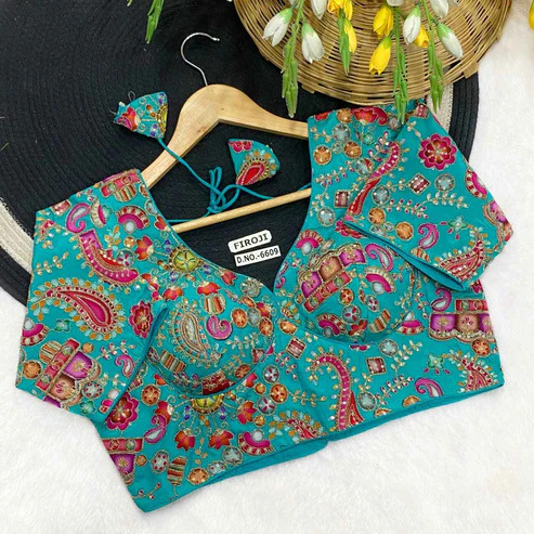 BL 6609 Viscose Crepe Pojisan Blouse