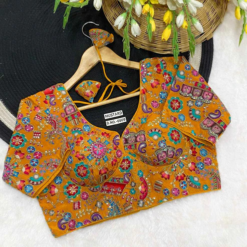 BL 6609 Viscose Crepe Pojisan Blouse