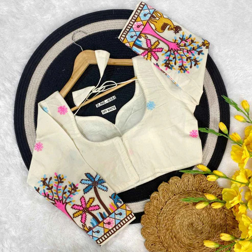 BL 6581 Designer Khadi Cotton Blouse