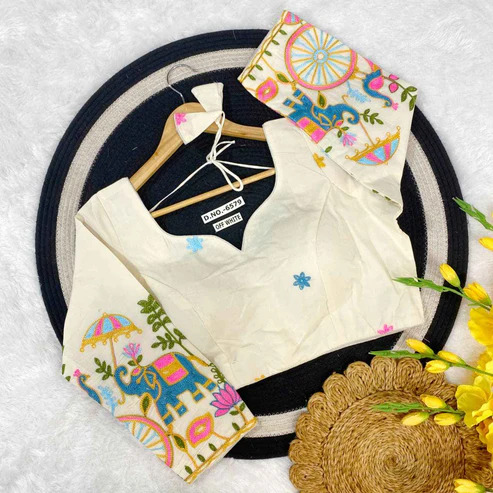 BL 6574 Khadi Cotton Blouse