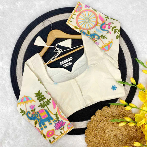 BL 6574 Khadi Cotton Blouse