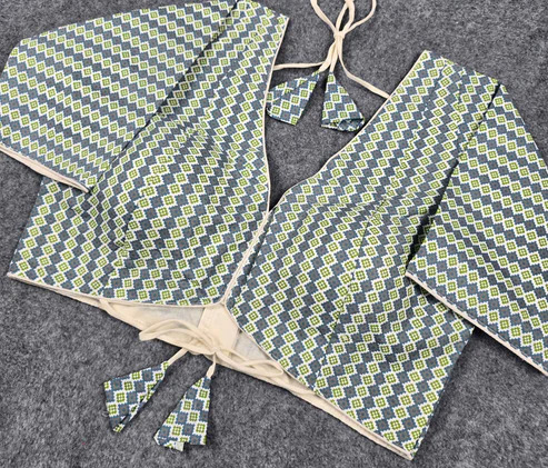 BL 6399 Premium Cotton Printed Blouse