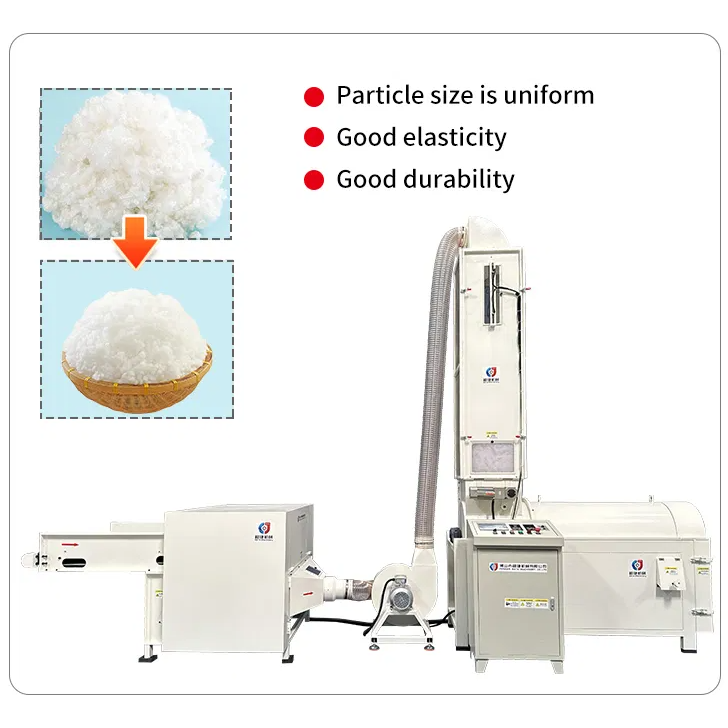 Bead Pearl Cotton Wool Fibre Opening Machine Polyester Ball Fiber Making Machine for Pillow