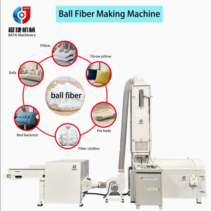 Bead Pearl Cotton Wool Fibre Opening Machine Polyester Ball Fiber Making Machine for Pillow